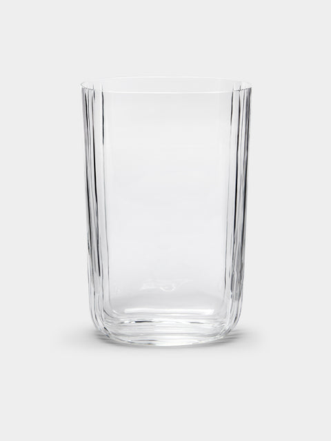 Carlo Moretti - Ovale Tagli Hand-Blown Murano Glass Vase - Clear - ABASK - 