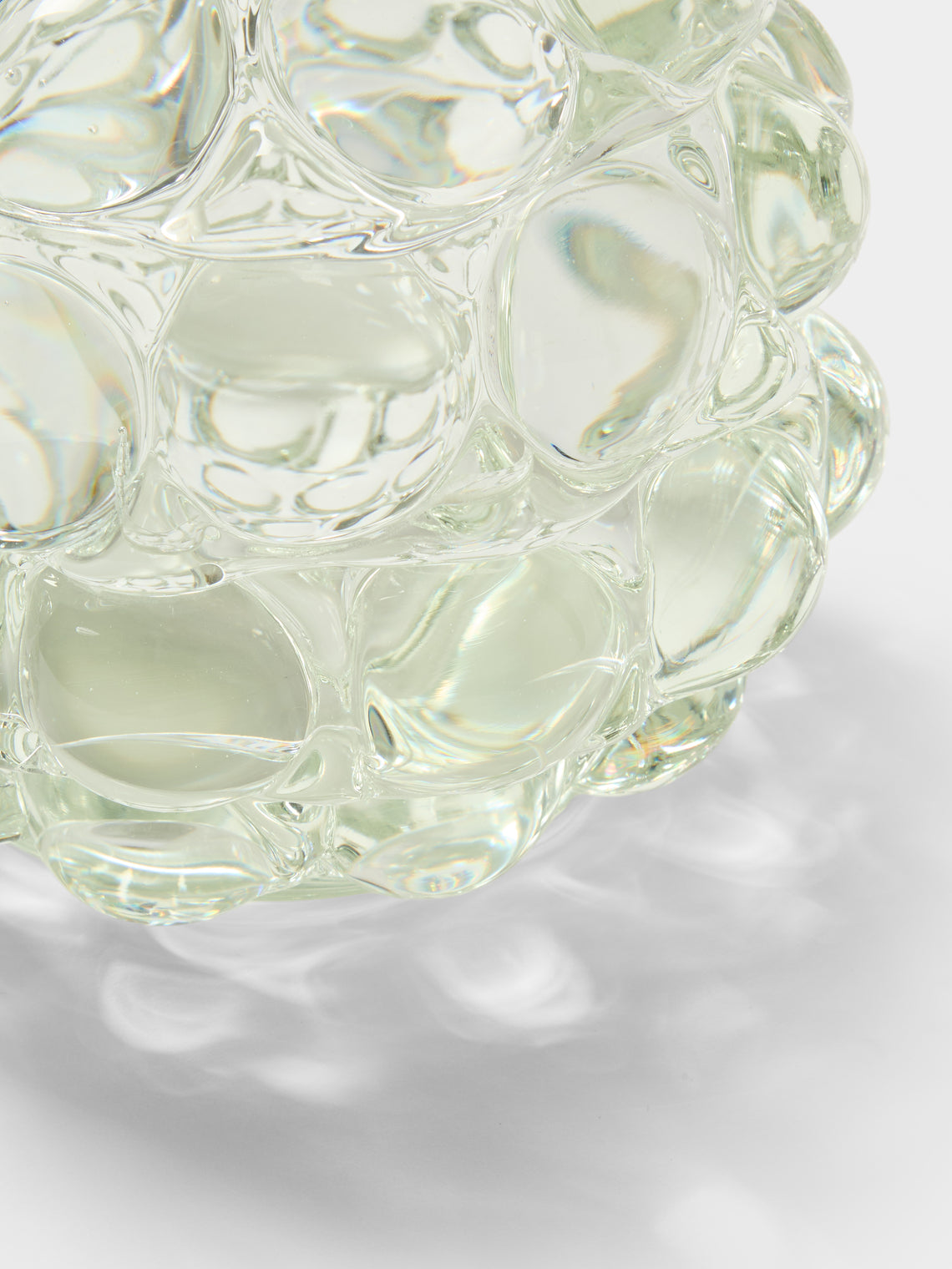 Yali Glass - Boboli Hand-Blown Murano Glass Bud Vase (4.5in/12cm) - Green - ABASK
