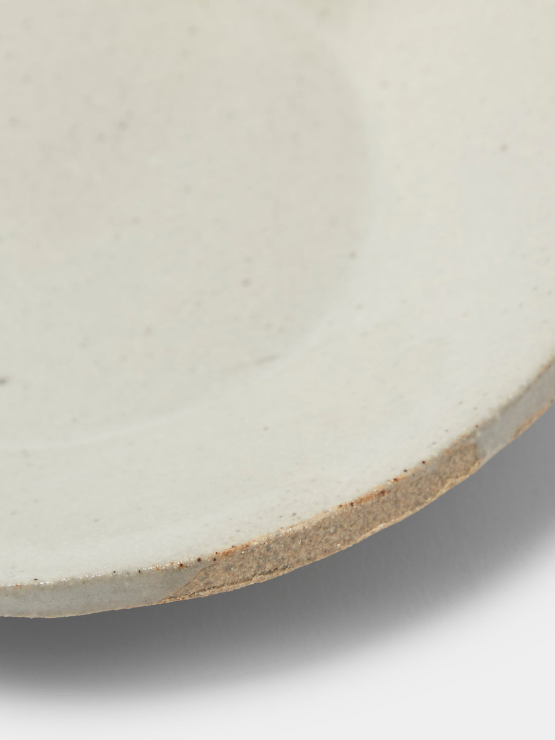 Estudio Vernís - Wood-Fired Stoneware Coffee Plates 5.5in/14cm (Set of 6) - White - ABASK