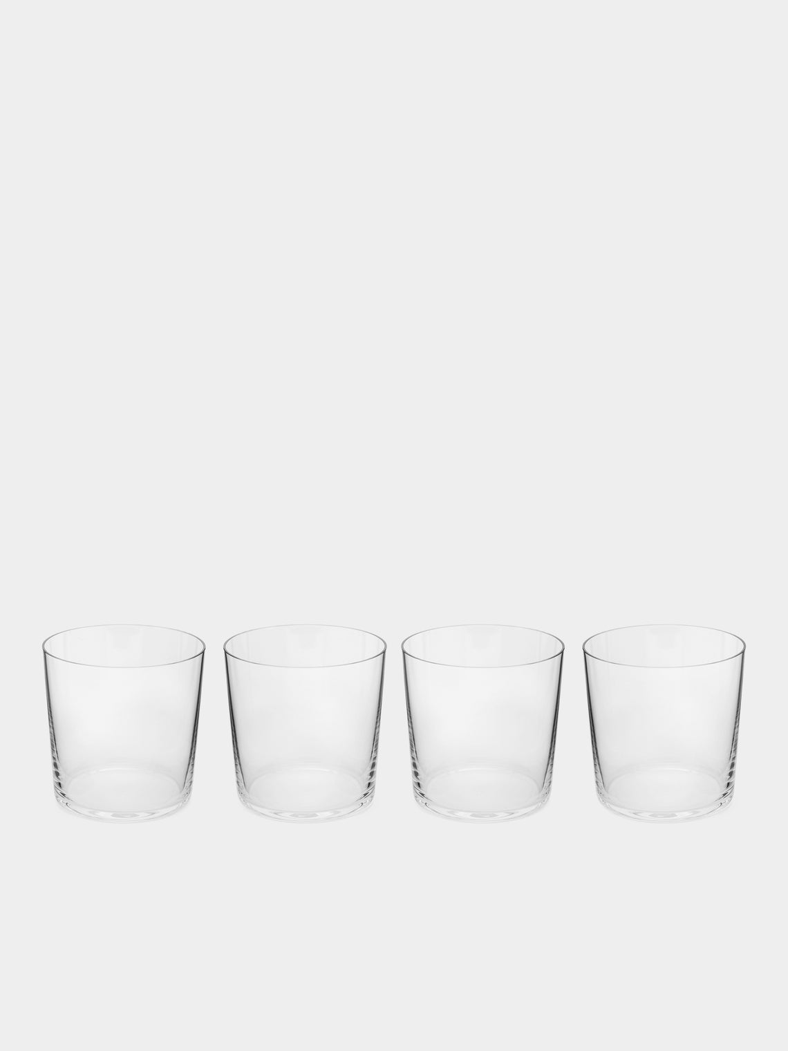 Richard Brendon - Hand-Blown Crystal Rocks Glasses (Set of 4) - Clear - ABASK