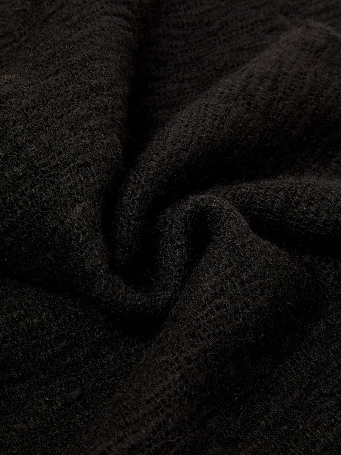 Norlha - Shepherd Hand-Spun Yak Khullu Scarf - Black - ABASK