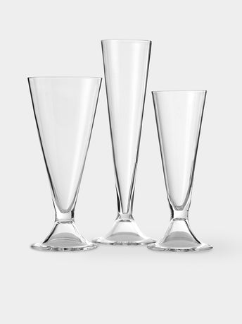 Carlo Moretti - Ovale Hand-Blown Murano Glass Collection - Clear - ABASK - 