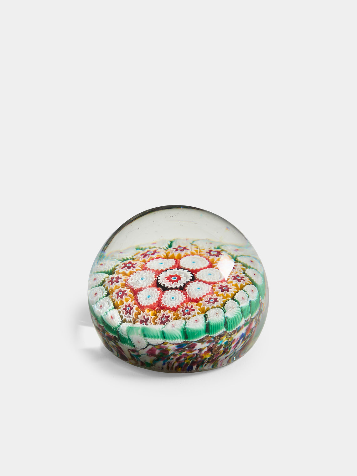 Antique and Vintage - 1930s Murano Glass Paperweight - Green - ABASK - 