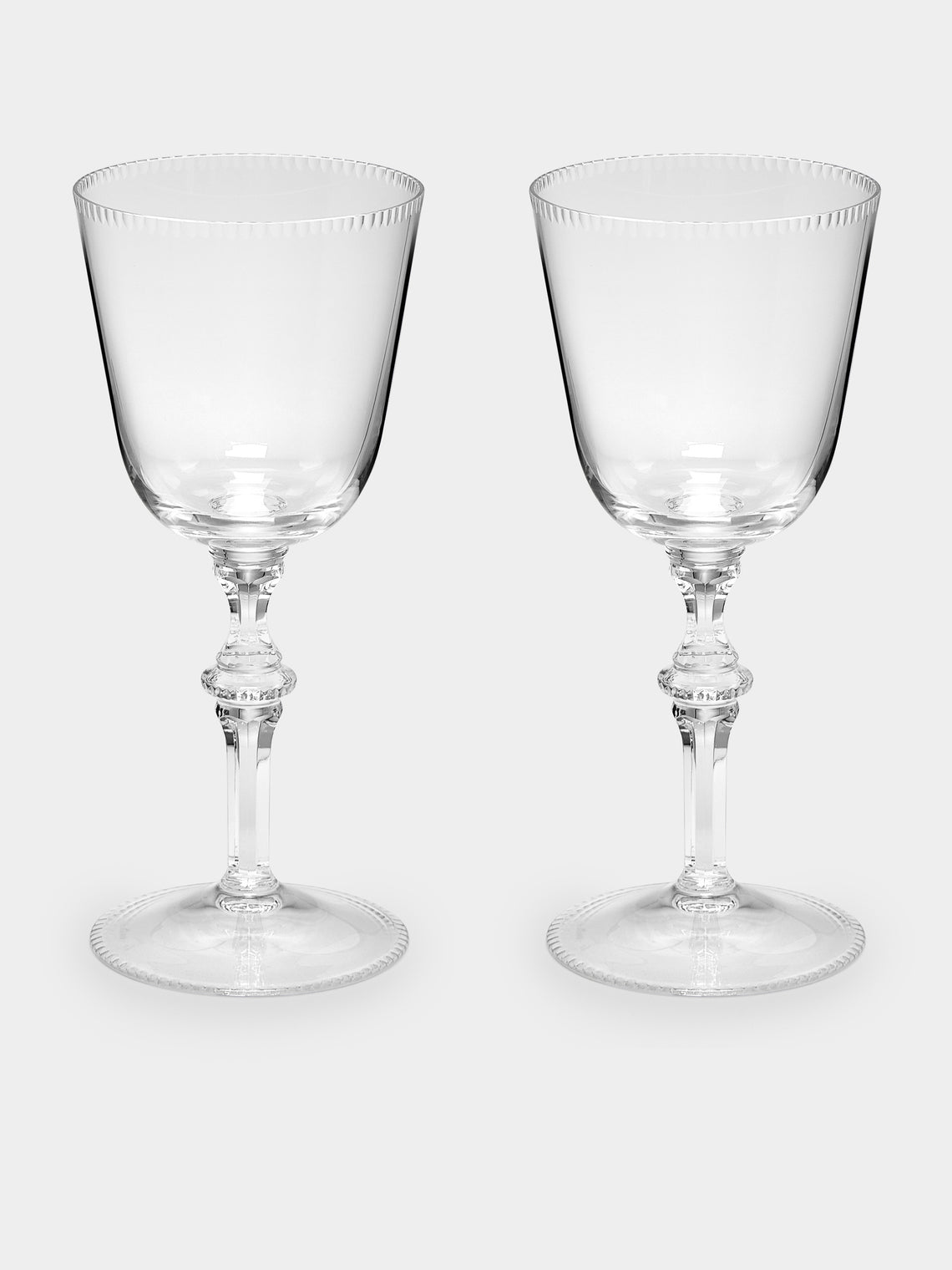 Moser - Mozart Hand-Blown Crystal White Wine Glass (Set of 2) - Clear - ABASK