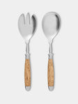 Eichenlaub - Light Oak Old German Salad Servers (Set of 2) - Natural - ABASK - 