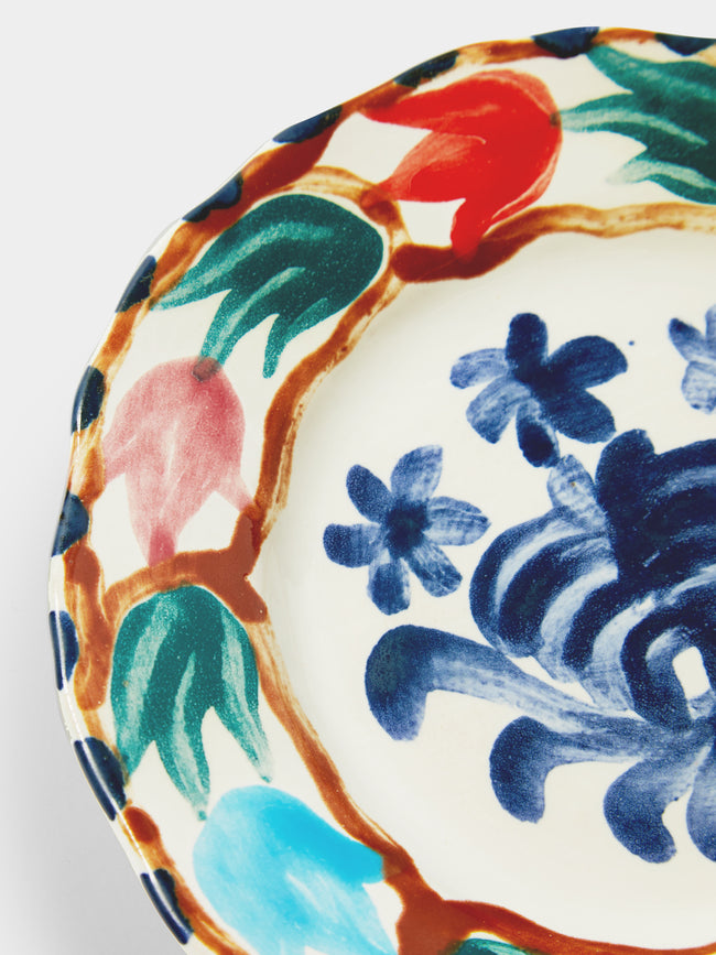 Zsuzsanna Nyul - Hand-Painted Ceramic Side Plate -  - ABASK