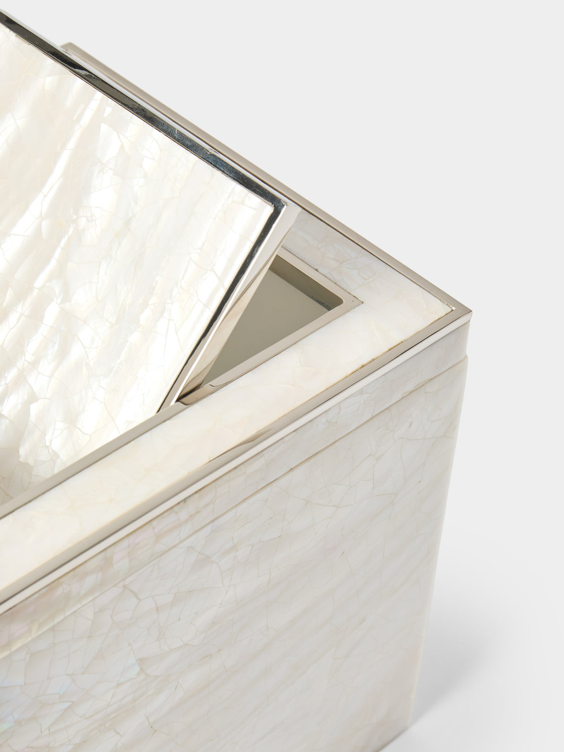 Objet Luxe - Sienna Mother-of-Pearl Vanity Bin - Ivory - ABASK