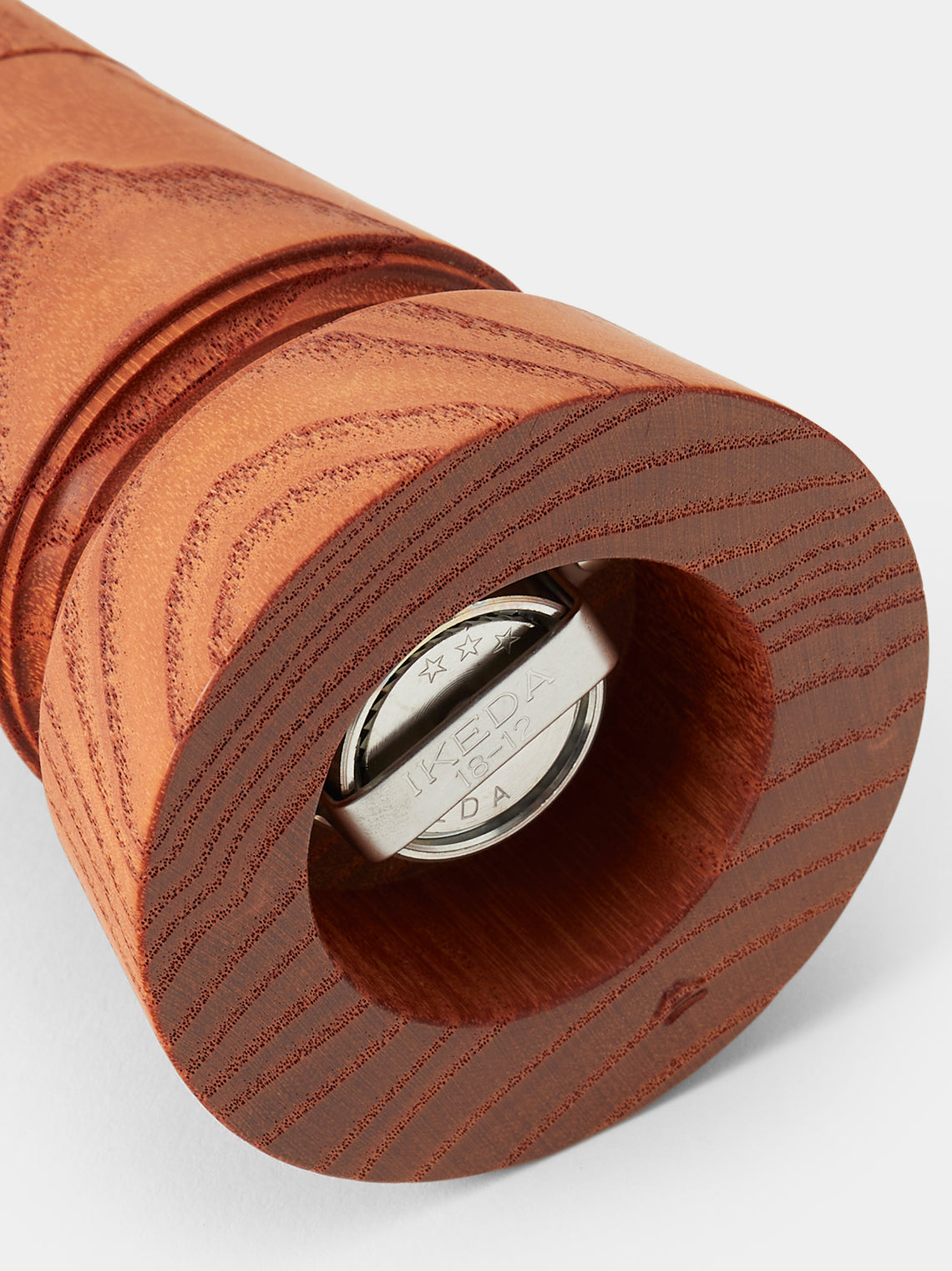 Yamani Woodworks - Hand-Turned Wood Salt Mill (7in/17.5cm) - Brown - ABASK