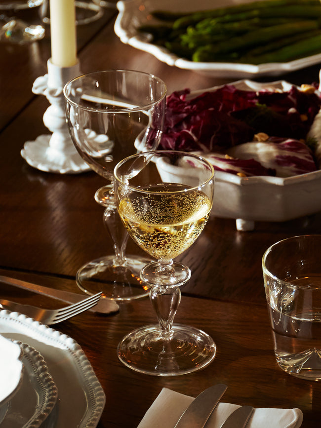 Astier de Villatte - Adrien Hand-Blown Small Wine Glass (Set of 2) - Clear - ABASK