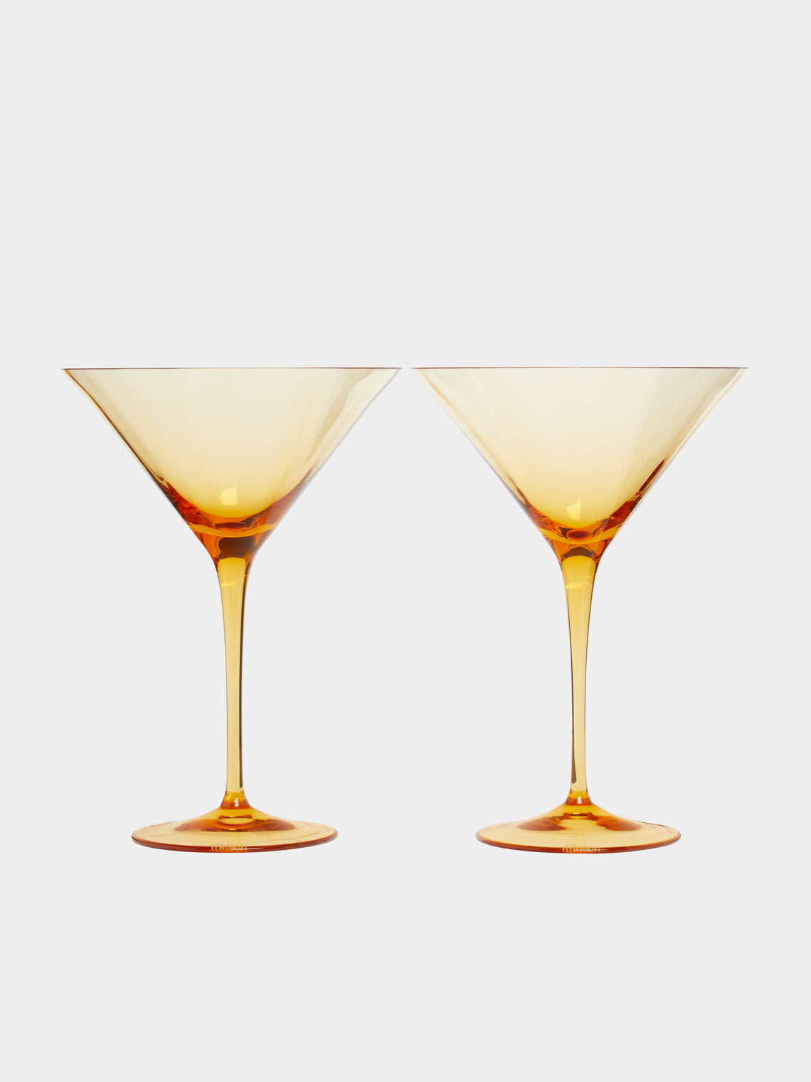 Optic Hand-Blown Crystal Martini Glasses – 10oz/290ml (Set of 2)