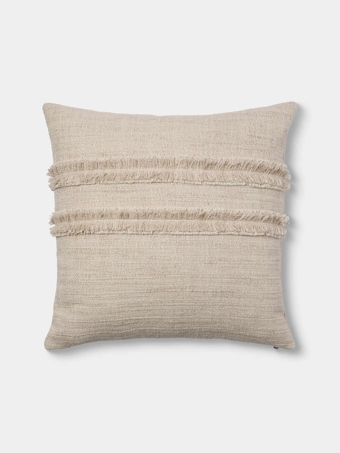 de Le Cuona - Strata Cotton Pillow (21.5in/55cm) - Beige - ABASK - 