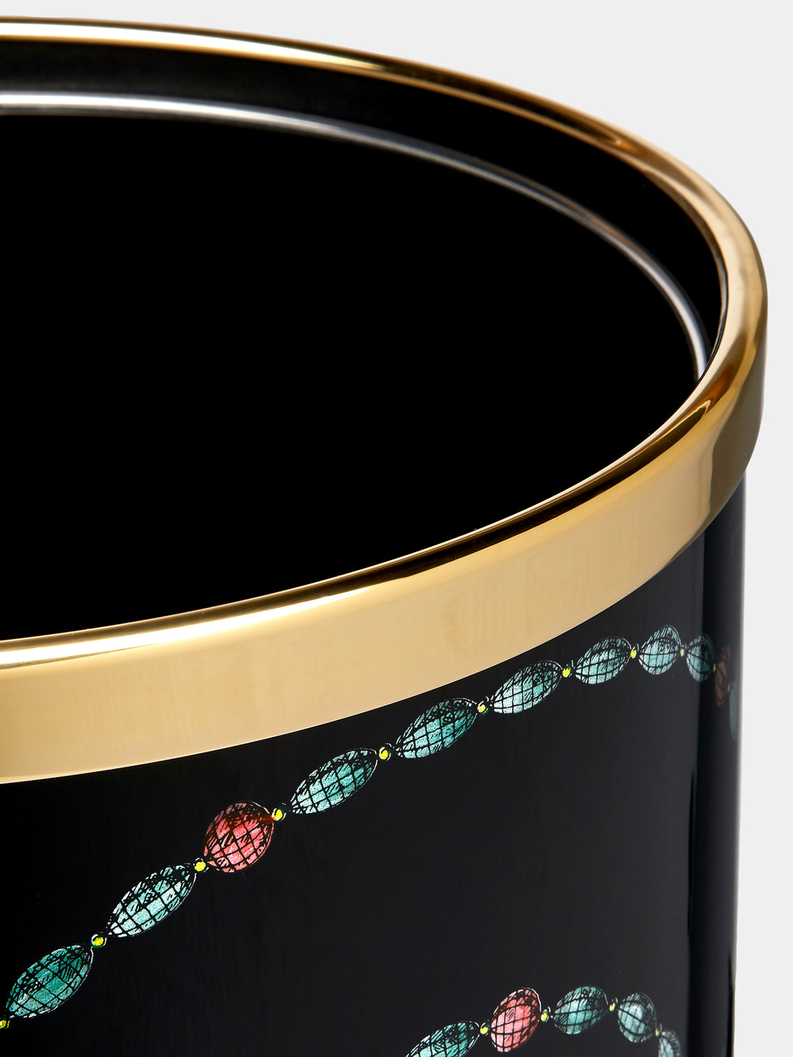 Fornasetti - Collane e Gioielli Iron Wastepaper Bin - Black - ABASK
