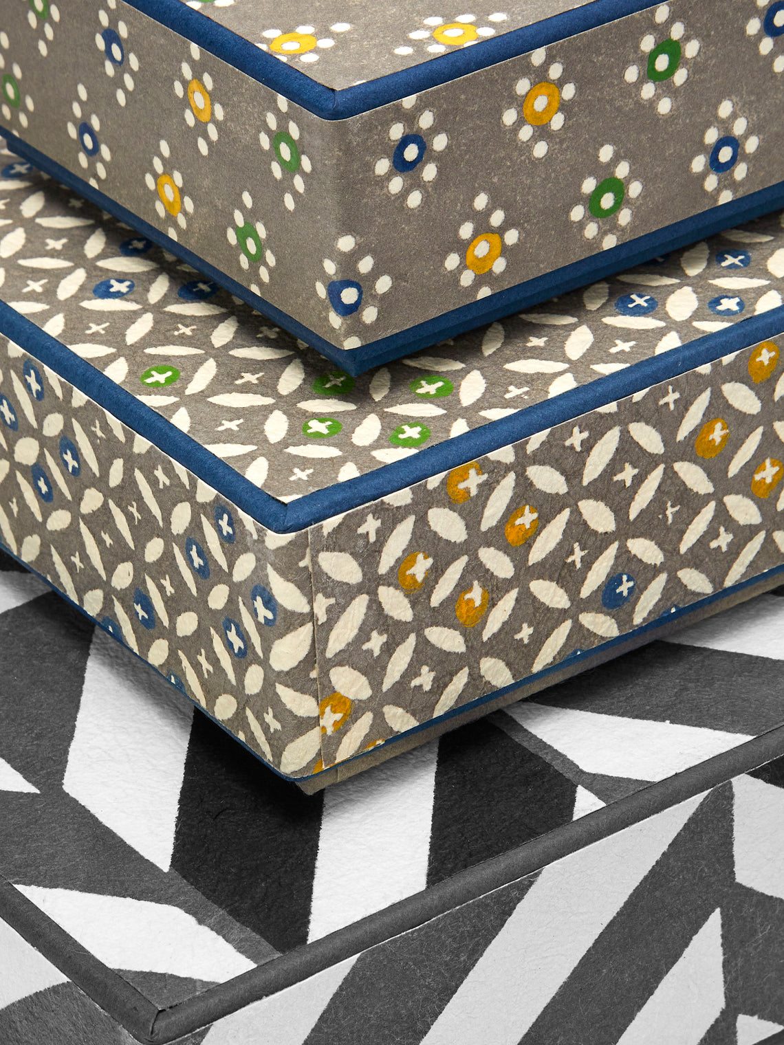 Keijusha - Washi Treasure Boxes (Set of 3) - Multiple - ABASK