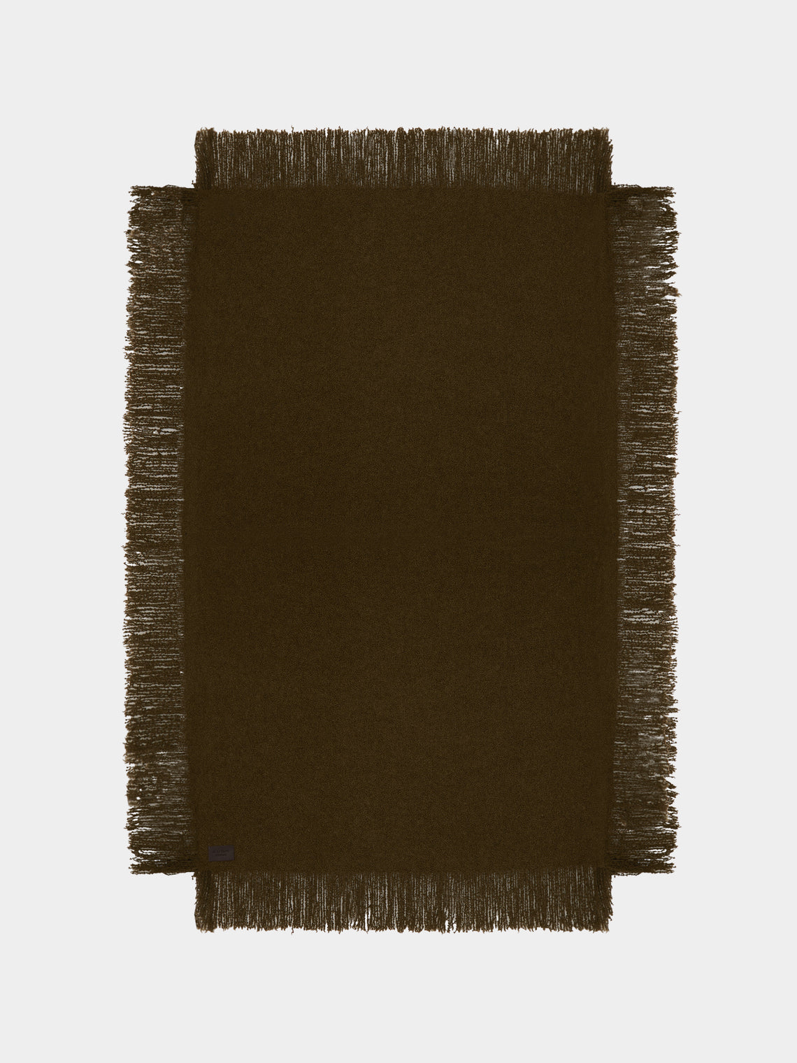 De Le Cuona - Alpaca Fringed Blanket (94.5in/2.4m) - Green - ABASK