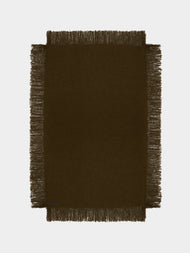 De Le Cuona - Alpaca Fringed Blanket (94.5in/2.4m) - Green - ABASK