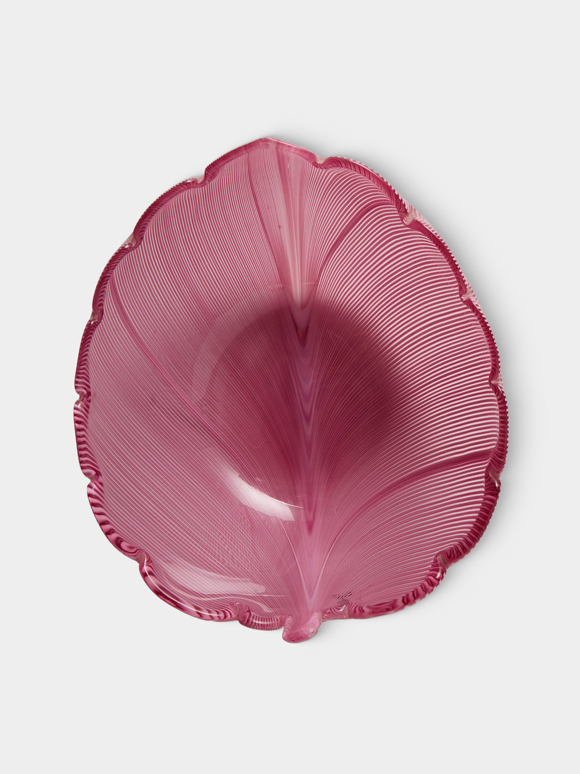 Antique and Vintage - 1982 Venini Glass Bowl - Pink - ABASK