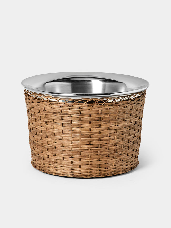 Pigment France - Menton Rattan Champagne Bucket - Brown - ABASK - 