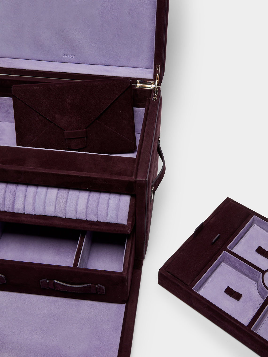 Asprey - Large Leather Jewellery Box -  - ABASK
