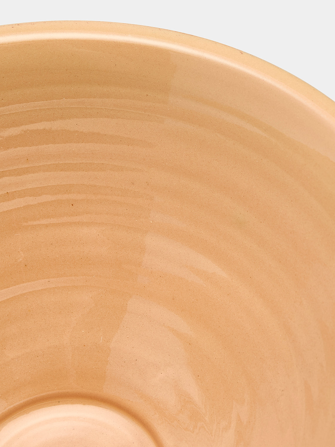 Poterie d’Évires - Flowers Hand-Painted Ceramic Large Serving Bowl - Green - ABASK