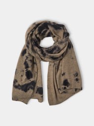 Suzusan - Shibori Cashmere Shawl - Black - ABASK - 