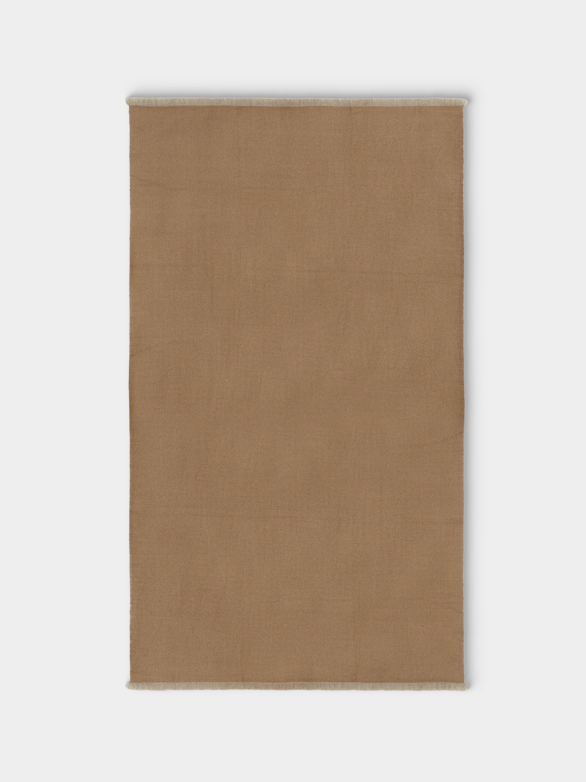 Me & K - Reversible Merino Wool and Cashmere King-Size Blanket (106in/2.7m) - Brown - ABASK - 