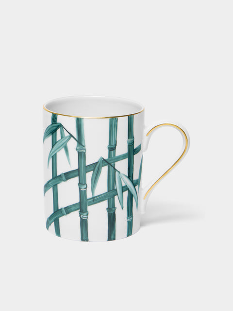 Marie Daage - Jardin d'Arashiyama Hand-Painted Porcelain Mug - White - ABASK - 