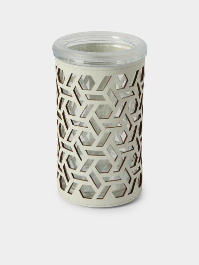 Rudi - Stelvio Leather Thermal Bottle Cooler - White - ABASK - 