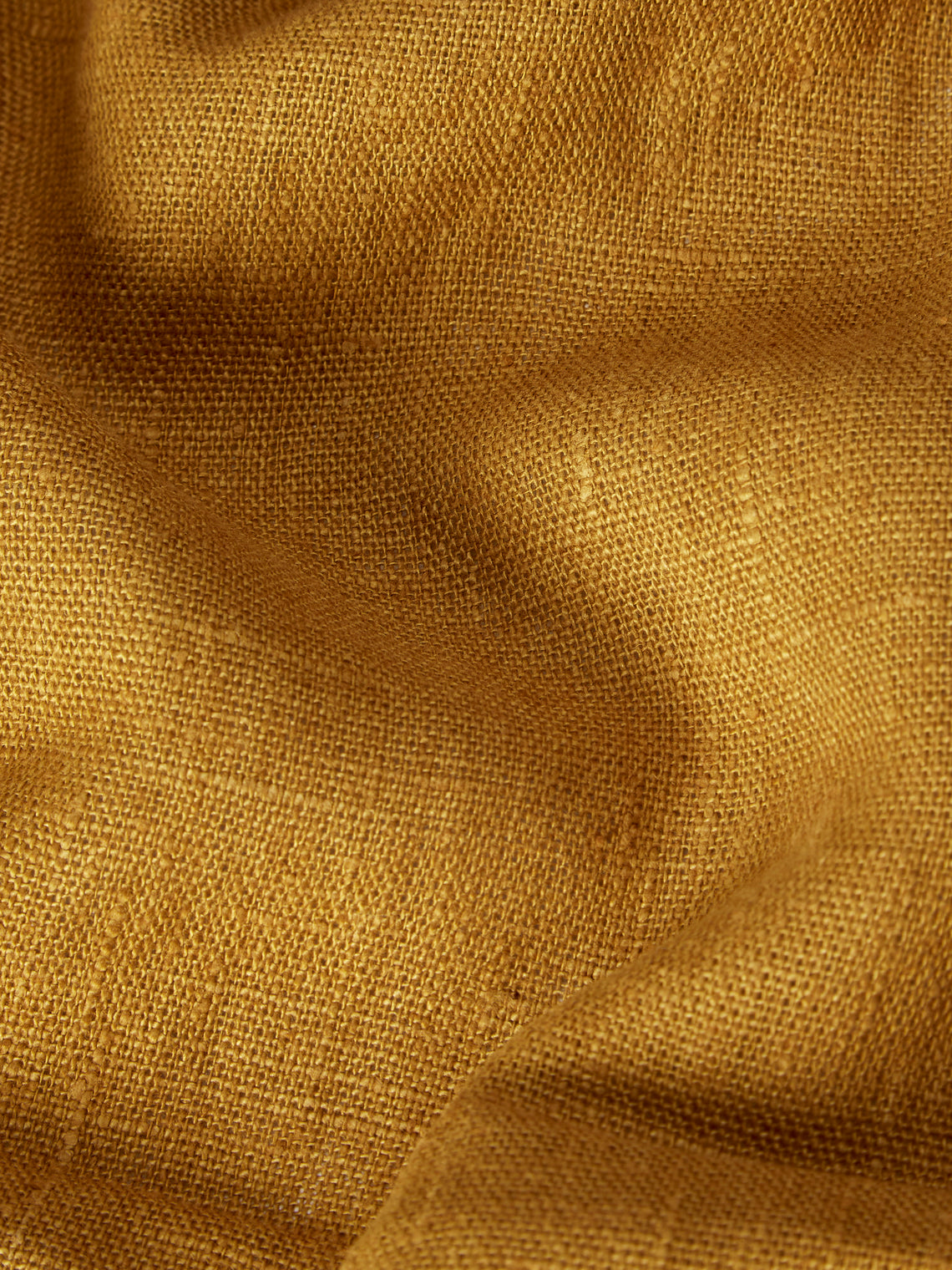 Volga Linen - Linen Round Tablecloth (110in/2.8m) - Yellow - ABASK