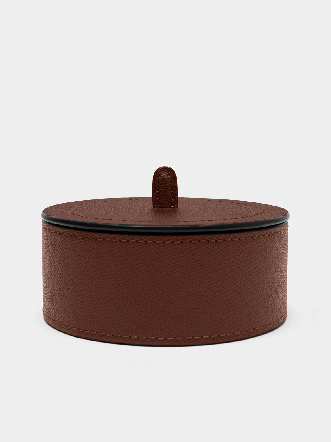 Giobagnara - Harris Leather Medium Trinket Box - Brown - ABASK - 