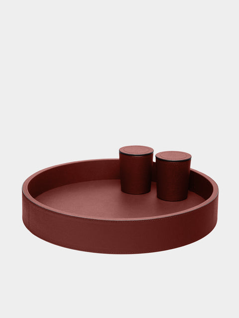 Giobagnara - Arena Leather Dice Set - Burgundy - ABASK - 