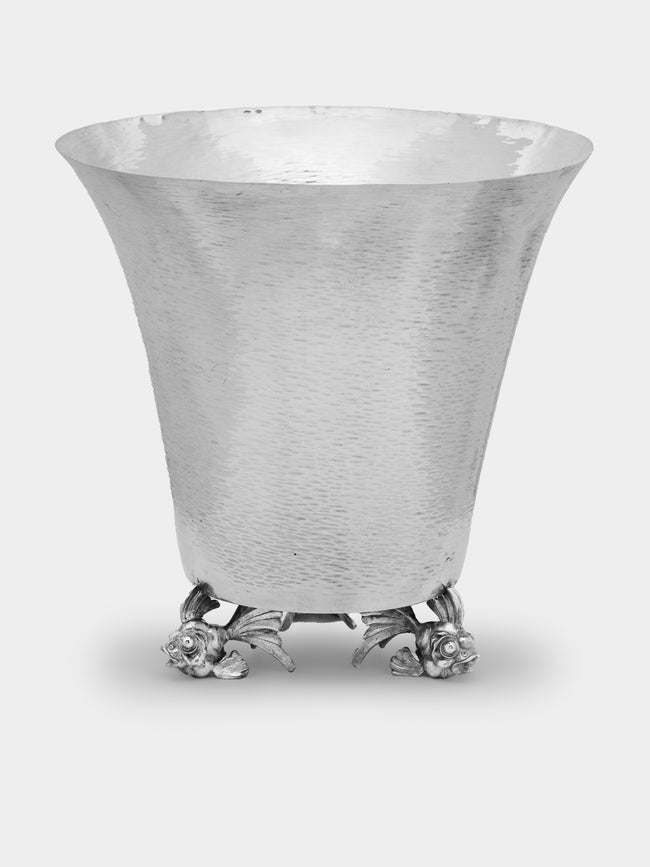 Antique and Vintage - 1920s Fish Solid Silver Champagne Cooler -  - ABASK - 