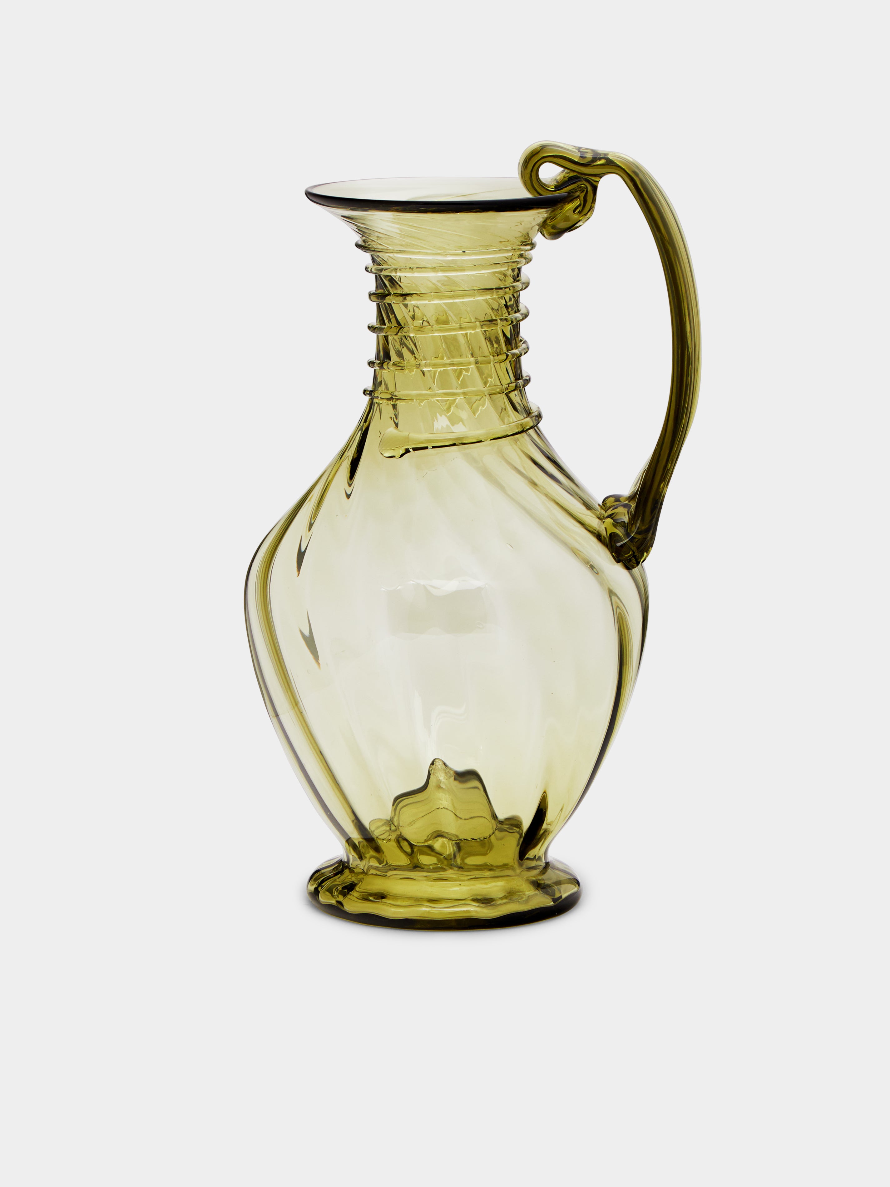 Hand-Blown Glass Jug