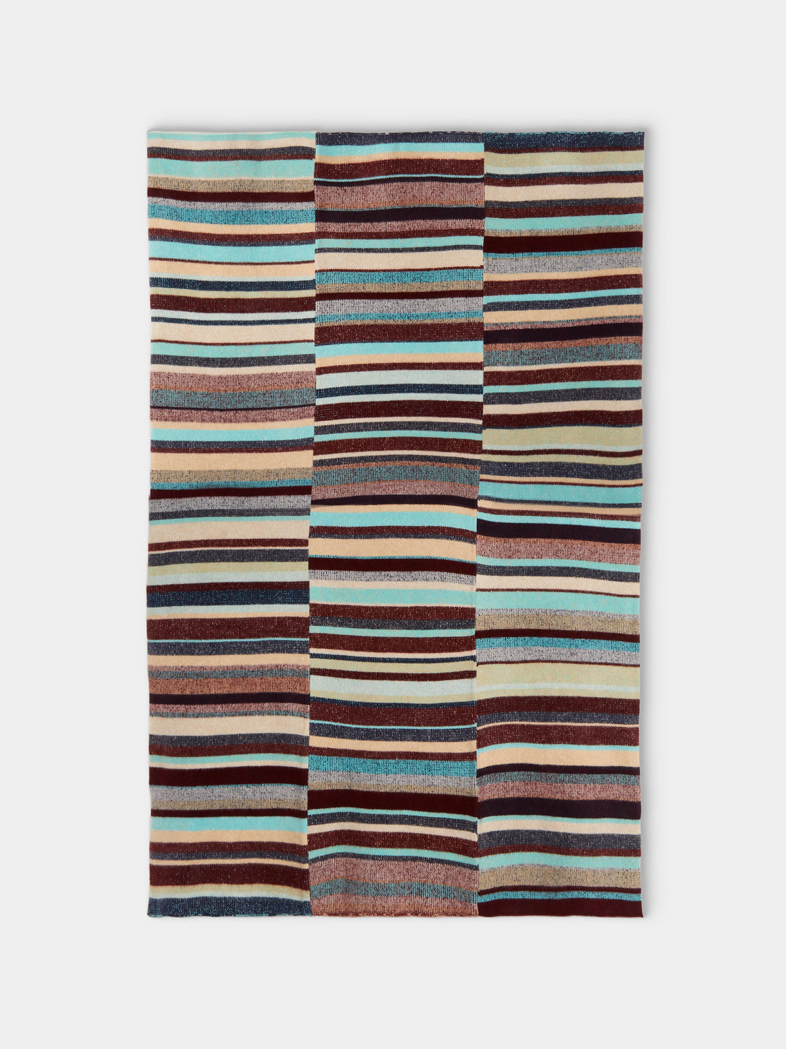 The Elder Statesman - Stripe Super Soft Cashmere Blanket - Multiple - ABASK - 