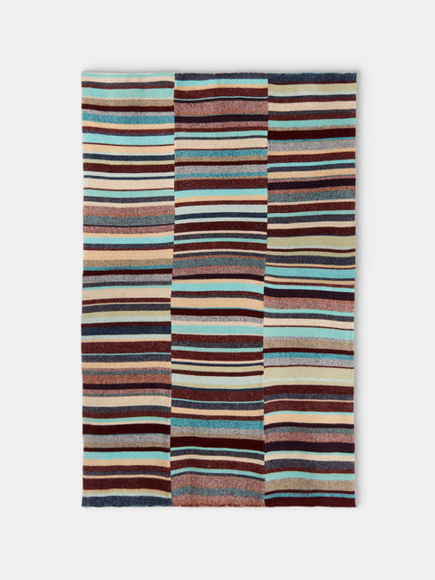The Elder Statesman - Stripe Super Soft Cashmere Blanket - Multiple - ABASK - 