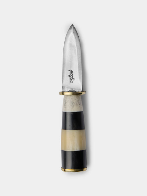 Poglia - Horn, Bone and Brass Oyster Knife - Multiple - ABASK - 
