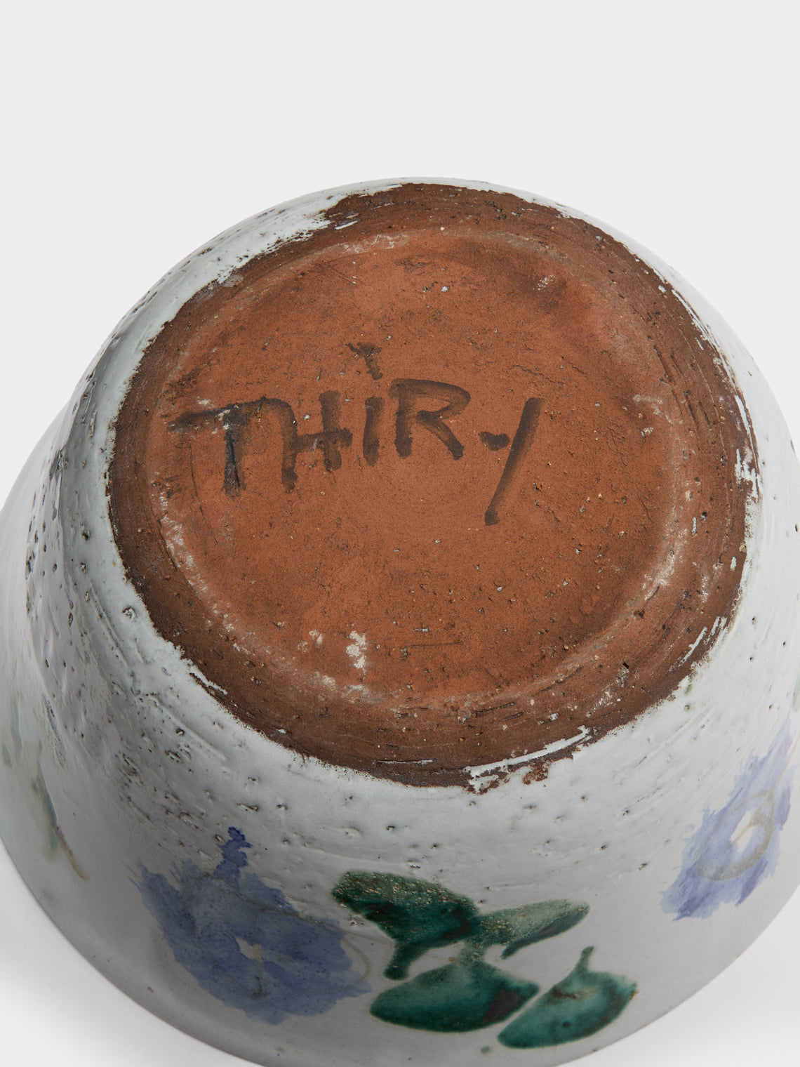 Antique and Vintage - Mid-Century Albert Thiry Ceramic Bowl - Beige - ABASK
