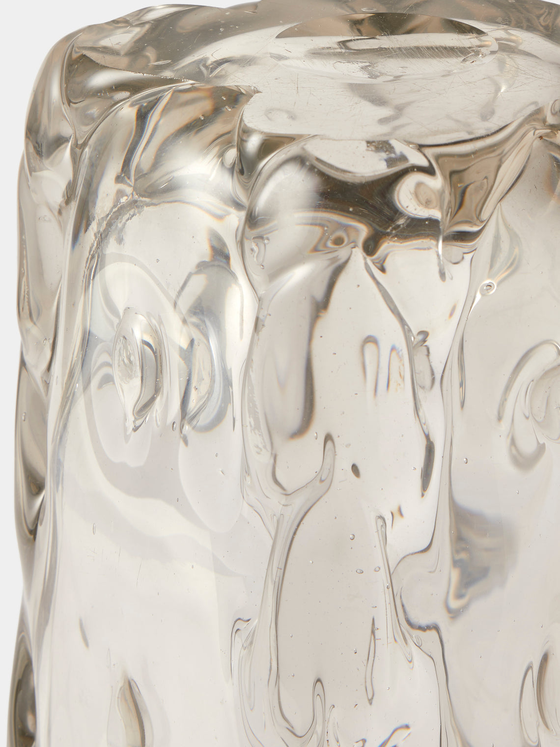 Antique and Vintage - Antique and Vintage1942 Flavio Poli for Seguso Vetri d’Arte Mold-Blown Vase - Clear - ABASK