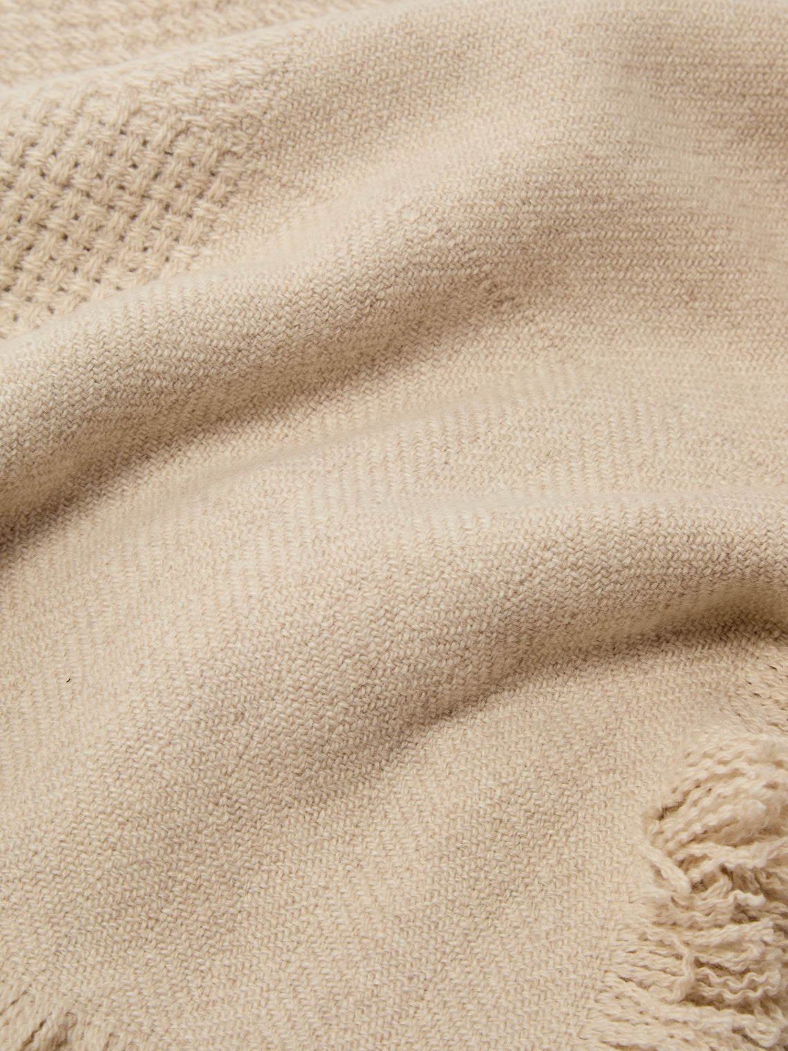 Alonpi - Bella Cashmere Blanket (71in/1.8m) - Beige - ABASK