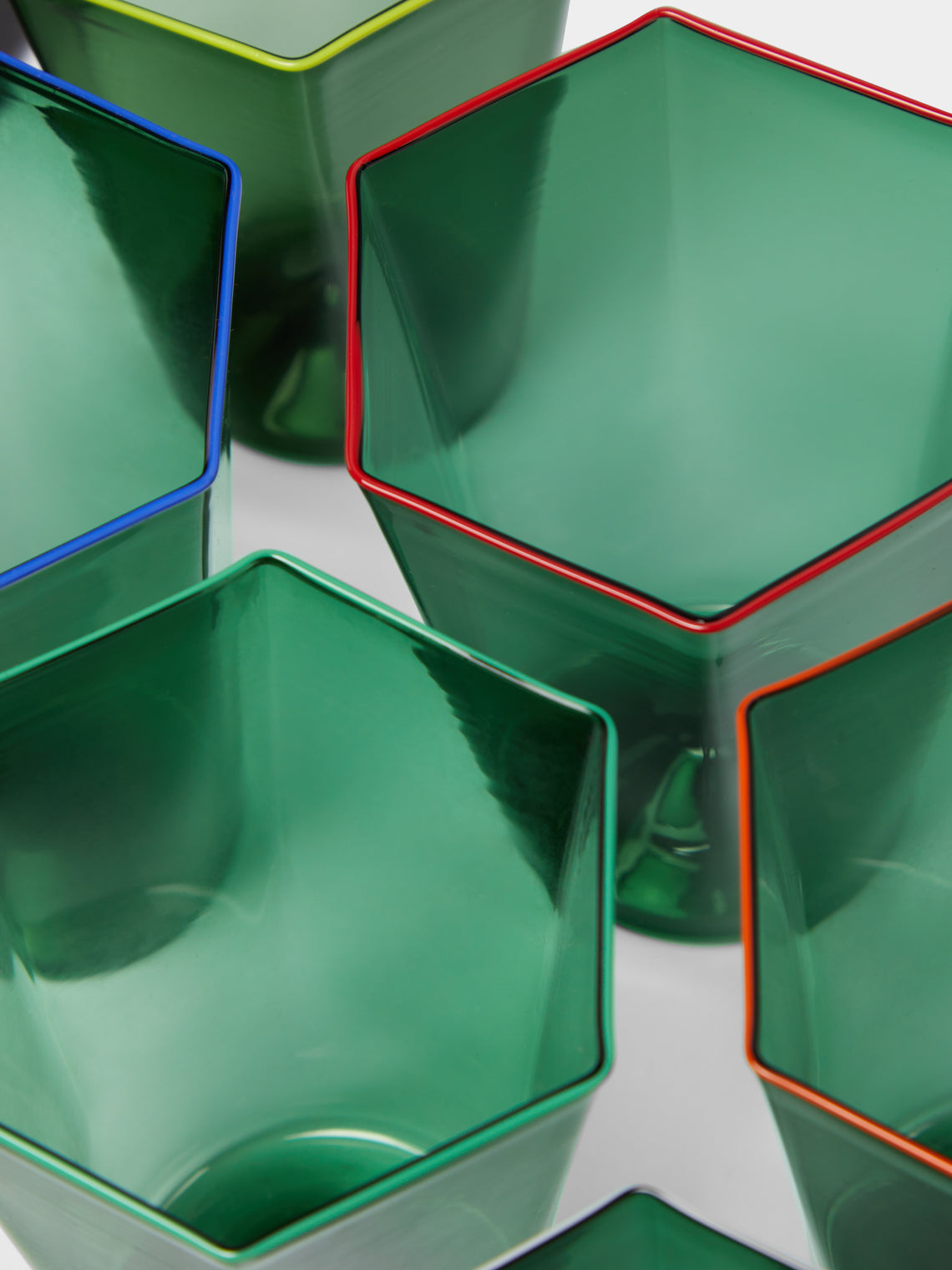 Giberto - Laguna Hand-Blown Murano Glass Mixed Tumblers (Set of 6) -  - ABASK