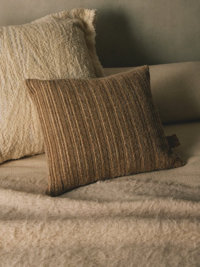 The House of Lyria - Lucidio Cotton-Blend Cushion (17.5in/45cm) - Beige - ABASK