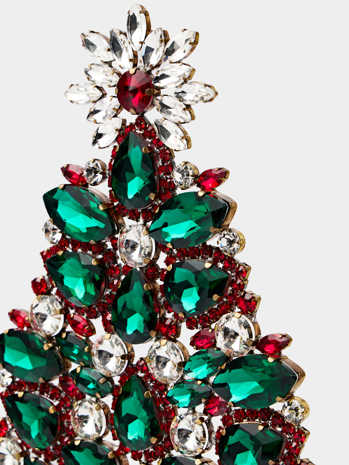 ABASK Decorations - Jewel Sprigs Czech Crystal Tree - Green - ABASK