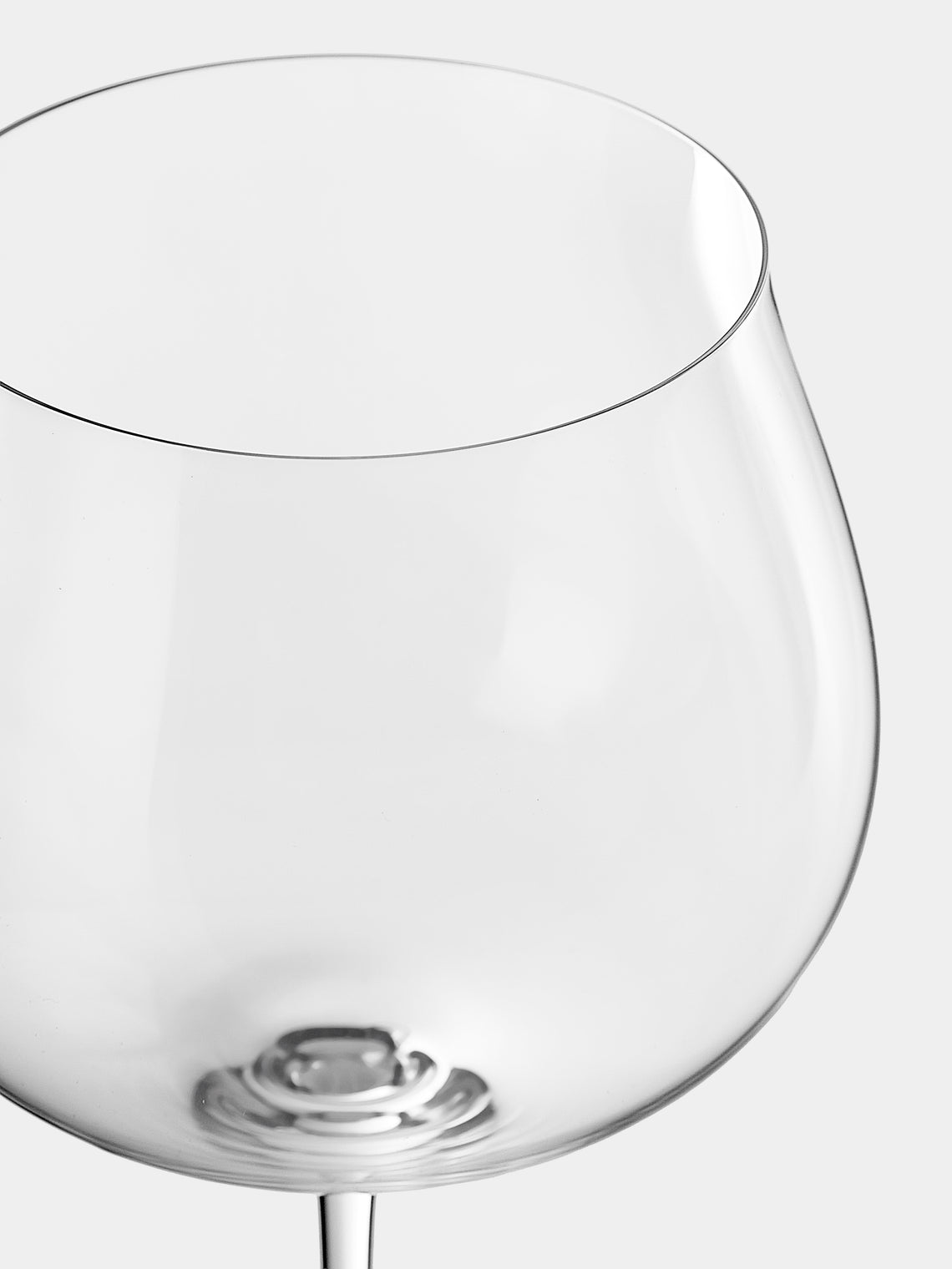 Lobmeyr - Ballerina Hand-Blown Crystal Burgundy Glass - Clear - ABASK