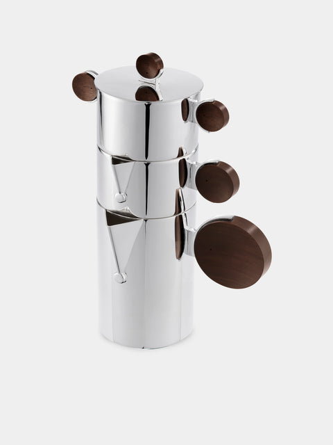 Christofle - Fjerdingstad Gigogne Stork Silver-Plated and Wood Coffee Pot - Silver - ABASK - 