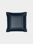 Giobagnara - Jack Leather Medium Square Valet Tray - Navy - ABASK - 
