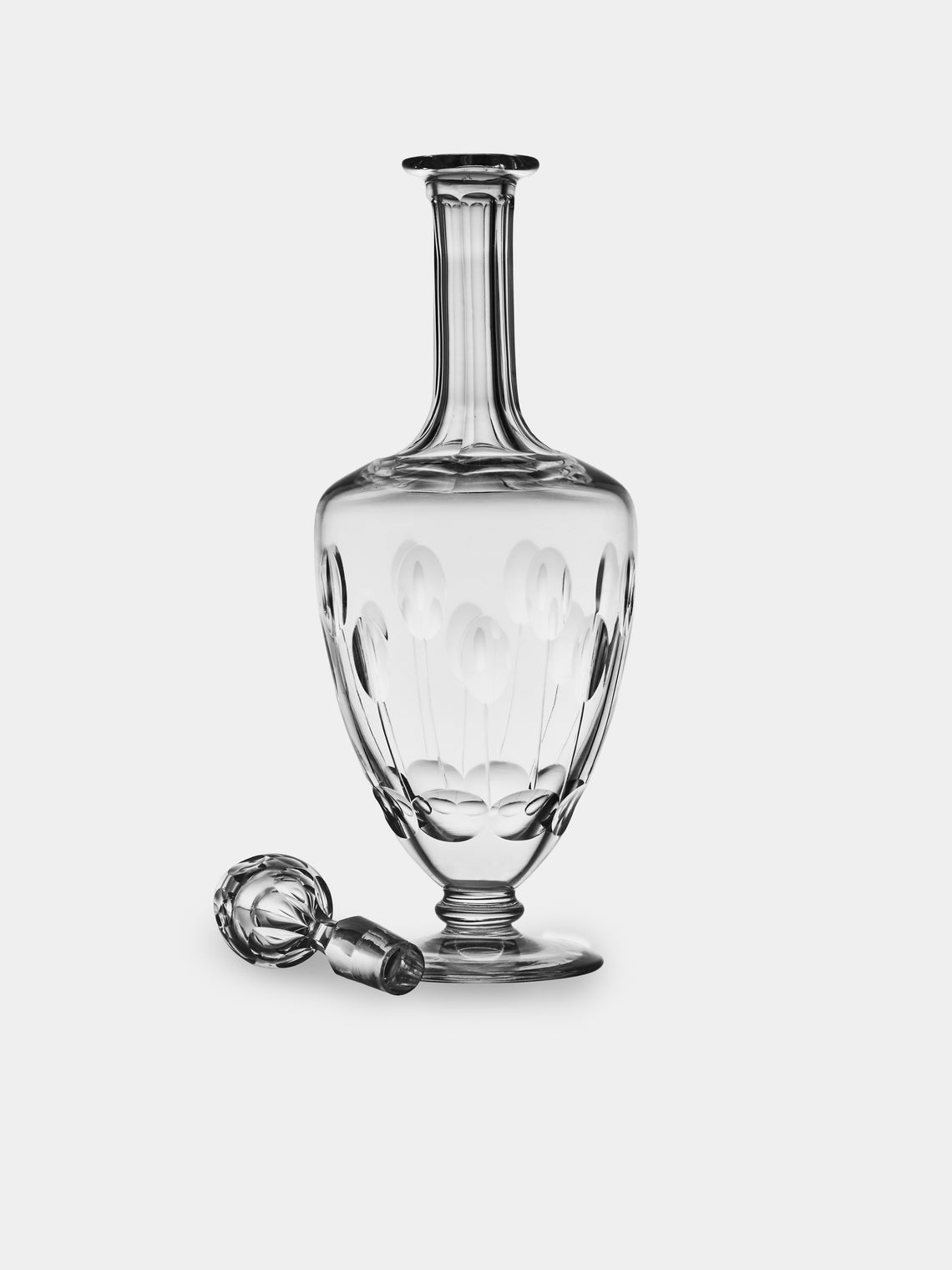 Antique and Vintage - Early-20th-Century Val Saint Lambert Crystal Carafe - Clear - ABASK