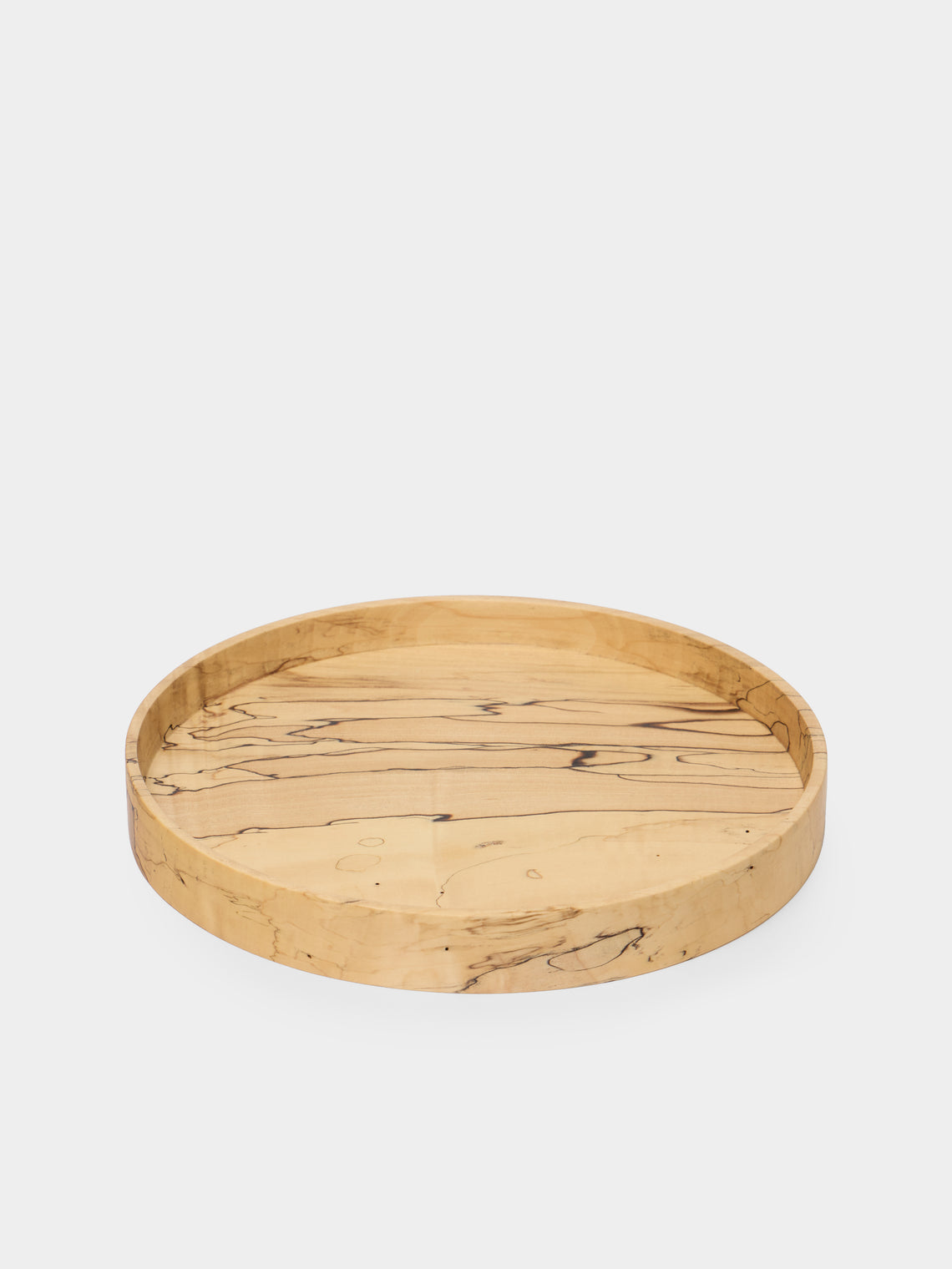 Thursday Furniture - Hand-Turned Japanese Spalted Horse Chestnut Platter - Natural - ABASK - 