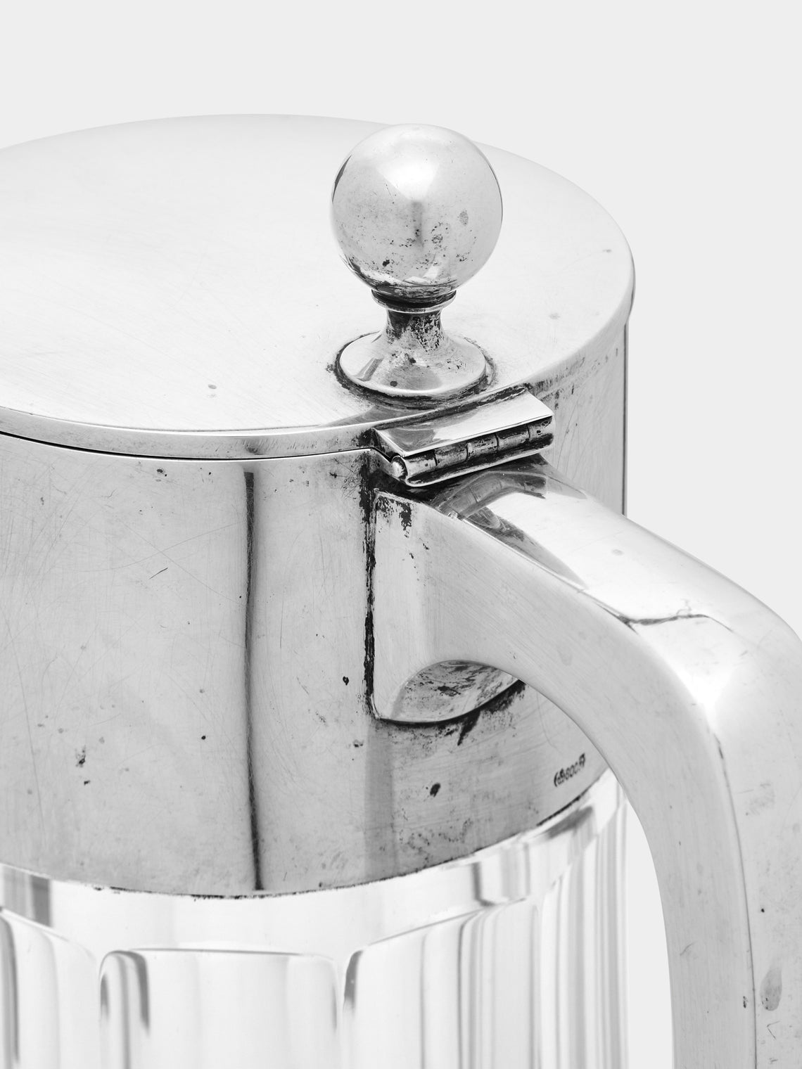 Antique and Vintage - 1920s Silver and Glass Lemonade Jug -  - ABASK