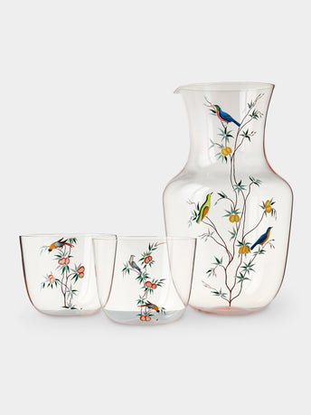 Lobmeyr - Garden of Paradise Hand-Painted Crystal Collection - Light pink - ABASK - 