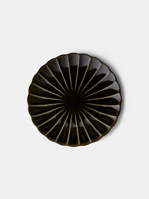 Kaneko Kohyo - Giyaman Urushi Ceramic Salad/Dessert Plates (Set of 4) - Green - ABASK - 