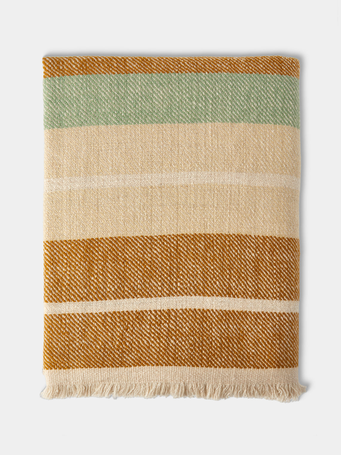 Me & K - Cashmere Striped Blanket (75in/1.9m) - Multiple - ABASK - 